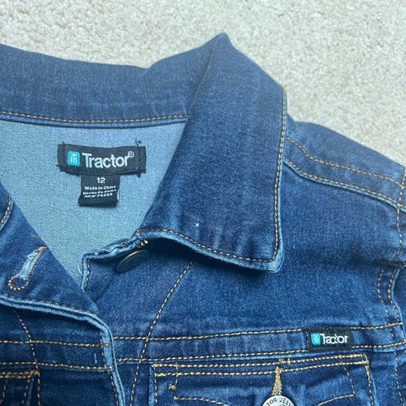 Tractr Kids Denim Jacket - Dark Blue - Picture 2 of 3